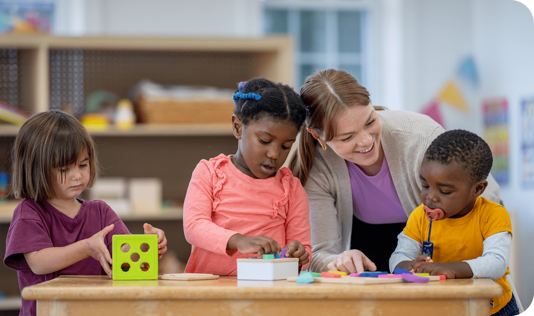 Kids learning through play activities